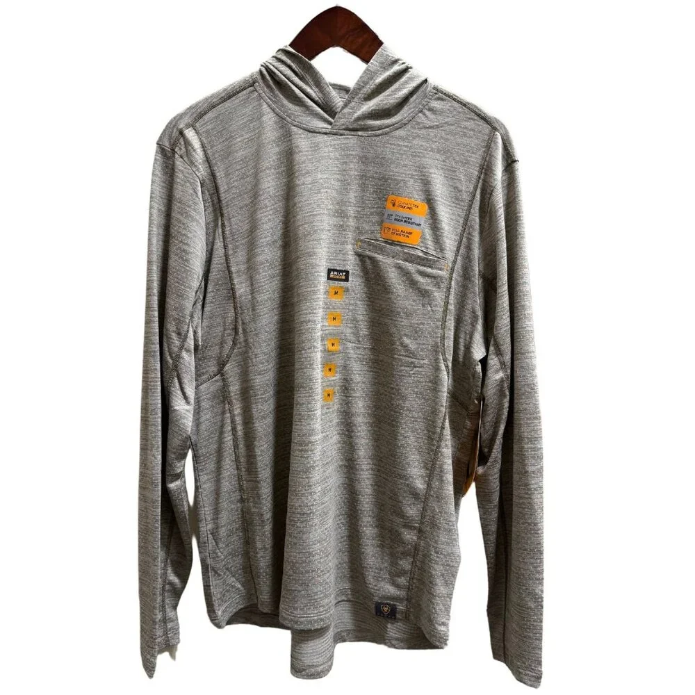 Ariat Rebar Evolution Hooded Sun Long Sleeve Shirt NWT - Picture 1 of 4